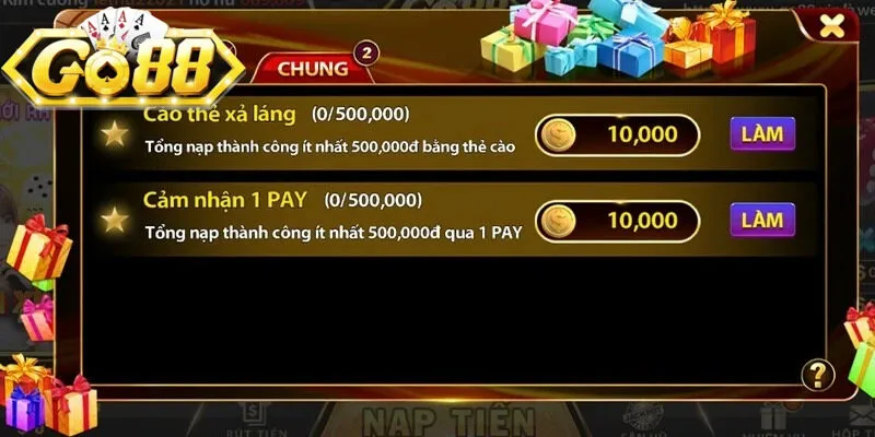 Tải app GO88 có vô vàn khuyến mãi cực hot